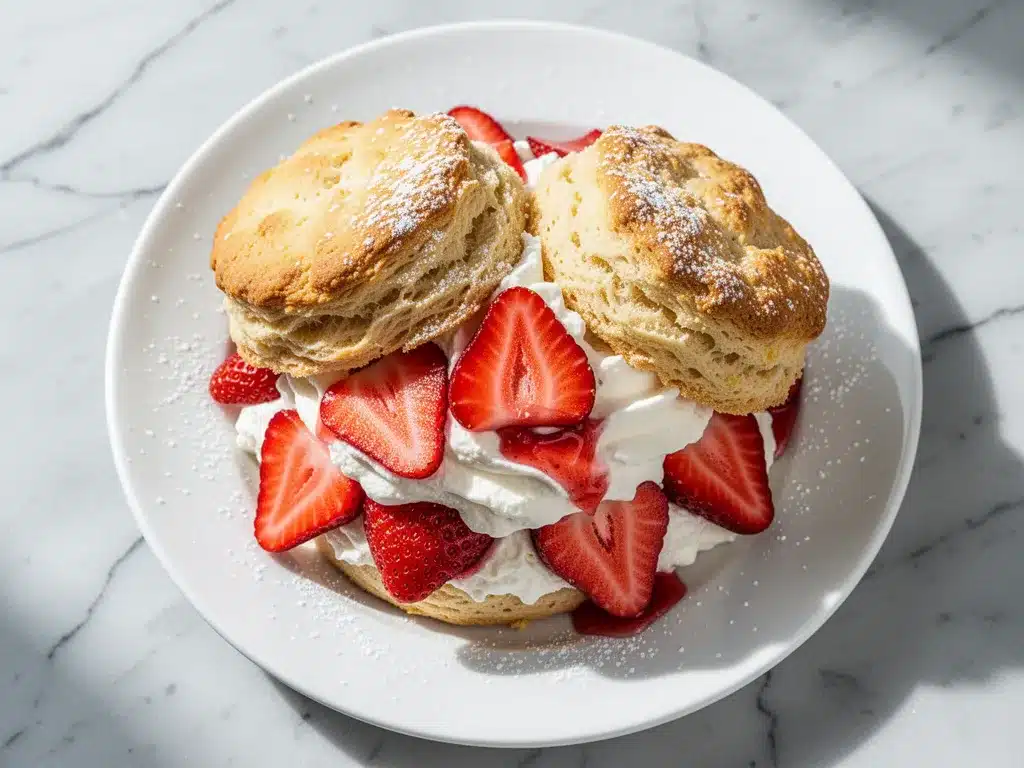 Old-Fashioned Strawberry Shortcake: 5 Easy Summer Desserts 4 Old-Fashioned Strawberry Shortcake preparation steps