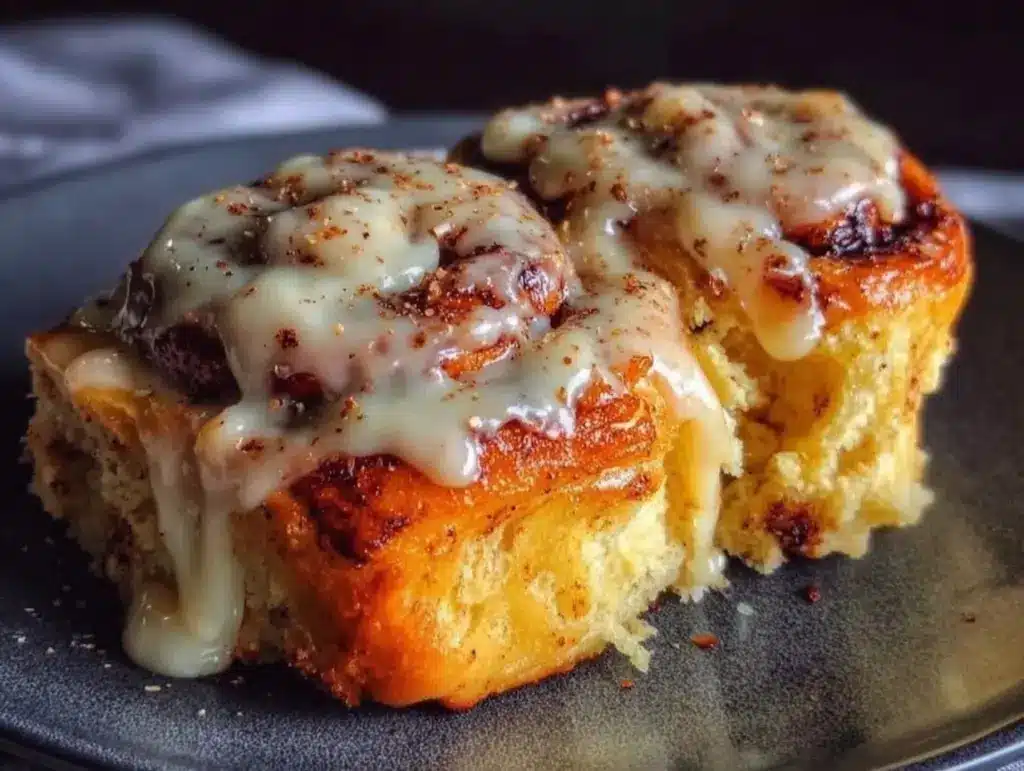 pumpkin spice cinnamon rolls - featured image