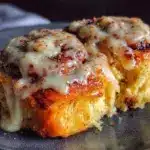 pumpkin spice cinnamon rolls - featured image