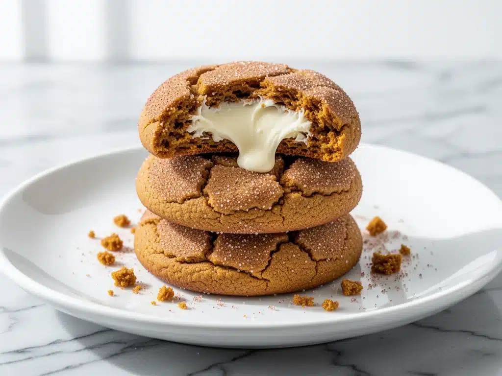 pumpkin spice snickerdoodle cookies - featured image