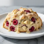 raspberry white chocolate scones - featured image
