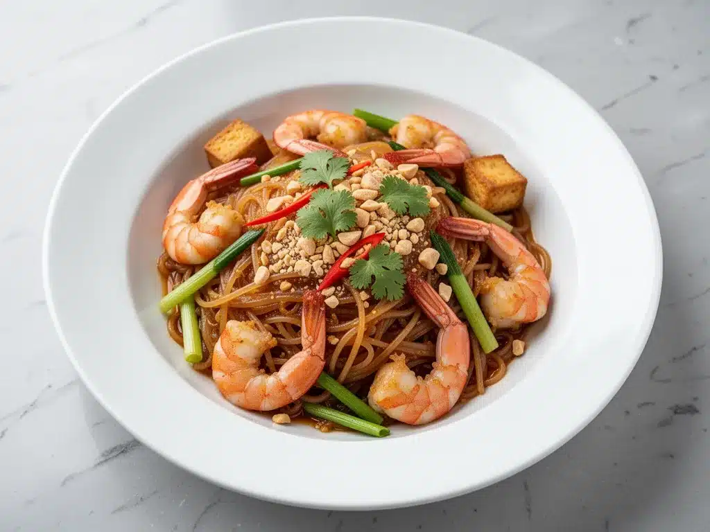 Restaurant-Style Pad Thai: Easy Tangy Tamarind Sauce 4 restaurant-style pad thai preparation steps