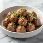 slow cooker honey garlic meatballs - featured image