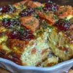 smoked salmon and dill egg casserole - featured image