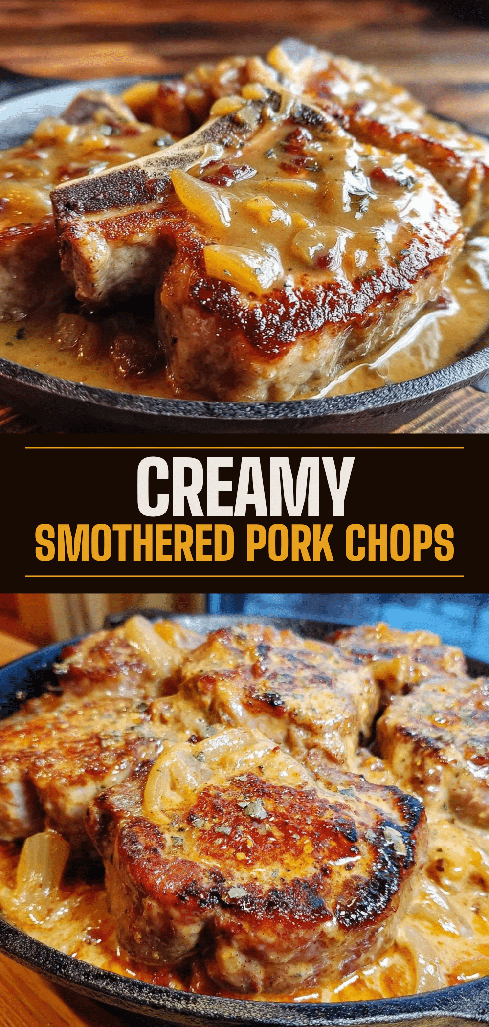 Smothered Pork Chops with Creamy Onion Gravy: Grandmas Best Cozy Dinner 5 smothered pork chops with creamy onion gravy recipe