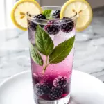 Sparkling Blackberry Basil Lemonade - featured image