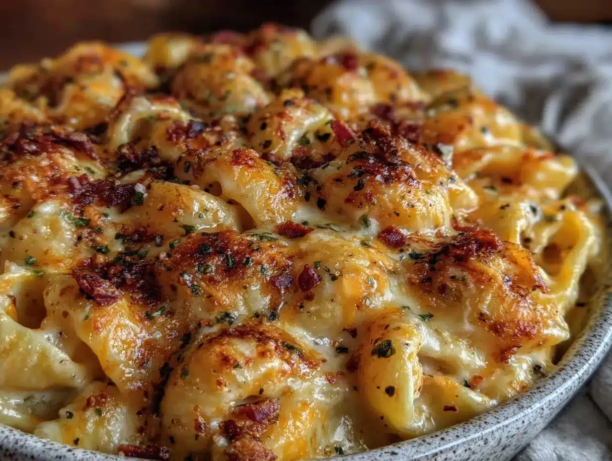 Ultra-Creamy Baked Mac and Cheese: 3 Cheese Secret 4 ultra-creamy baked mac and cheese preparation steps