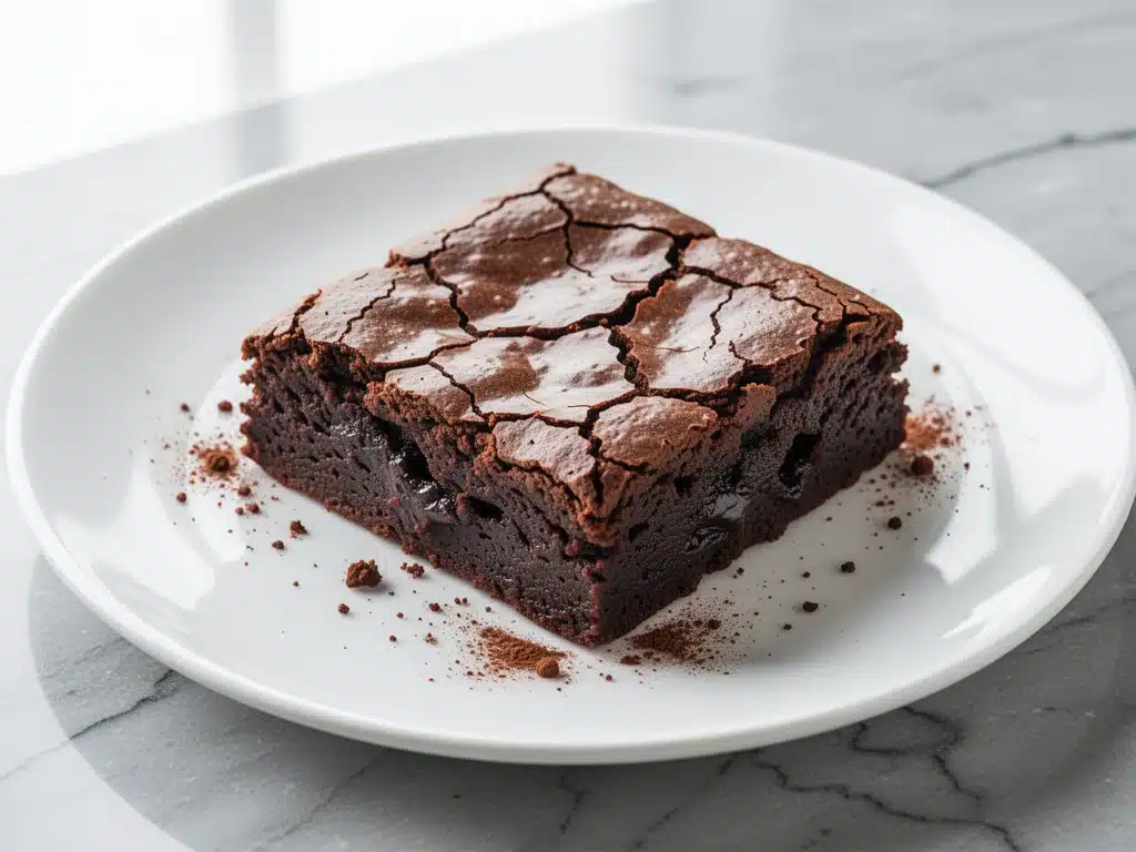 ultra-fudgy one-bowl brownies - featured image