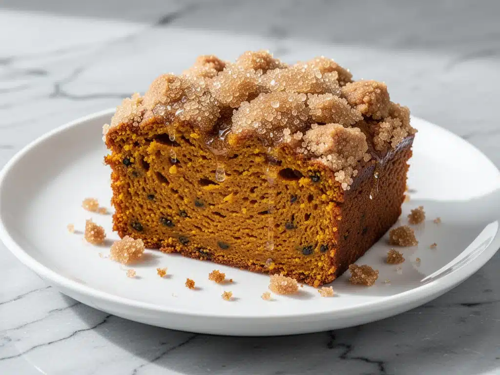 ultra-moist pumpkin bread with brown sugar streusel - featured image
