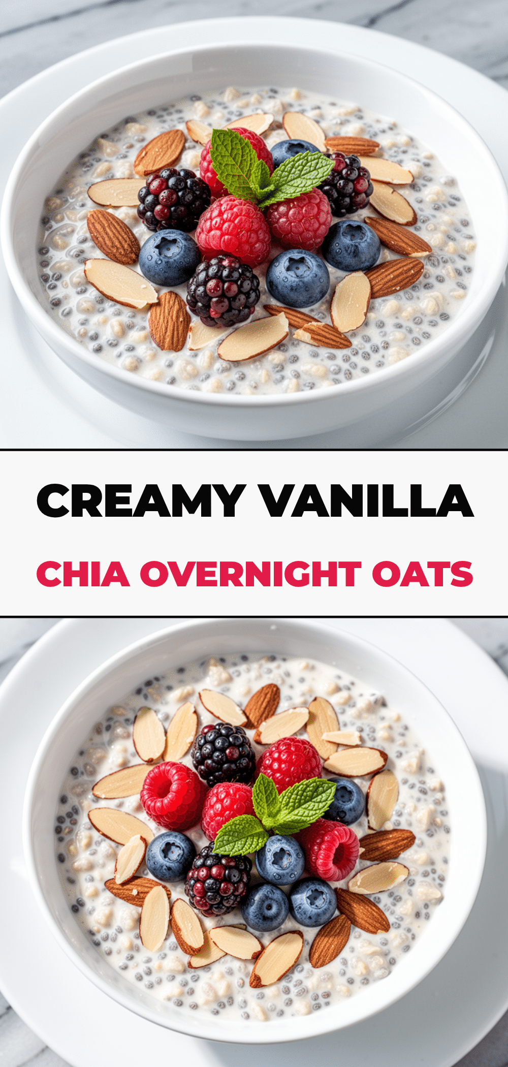 Vanilla Chia Overnight Oats: 5-Ingredient Meal Prep 5 Vanilla Chia Overnight Oats recipe