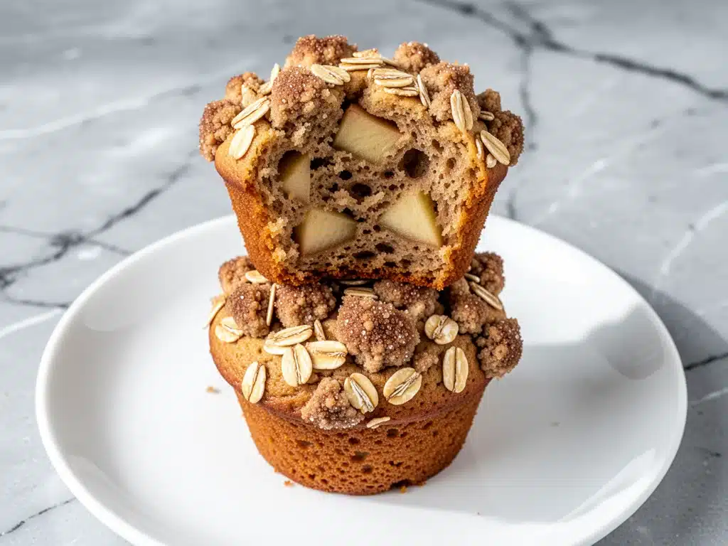 vegan apple cinnamon muffins - featured image