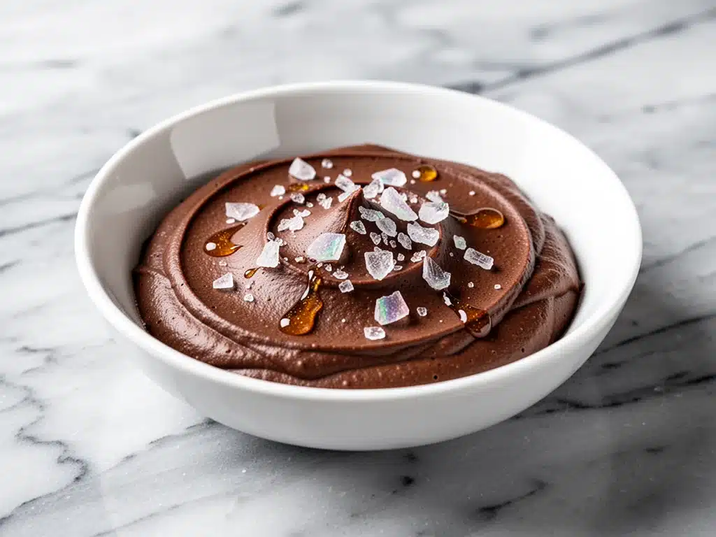 vegan chocolate avocado mousse - featured image