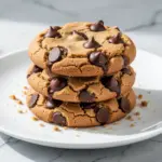 vegan peanut butter chocolate chip cookies - featured image